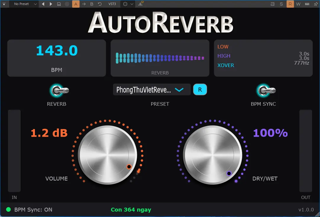 vst autoreverb